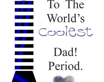 Impression d'art cravate papa la plus cool - cadeau fête des pères (téléchargement numérique)