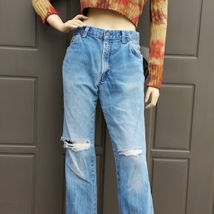 Levis  Distressed Denim Jeans vintage 80&#39;s Waist 30 in