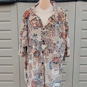 mens stretchy velvety velty velour Hawaiian short sleeve shirt  52 chest