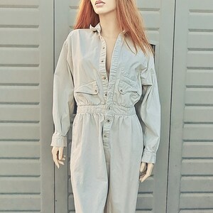 Calvin Klein Vintage tan  Jumpsuit jumper  Vintage 80&#39;s up to 30 inch waist
