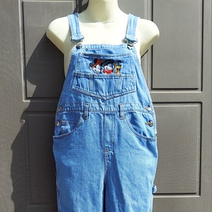 Vintage Kids Boys Girls  denim  Disney Overalls