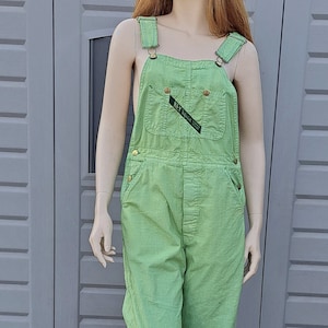 Vintage Key Imperial Green Denim  overalls  Hand dyed