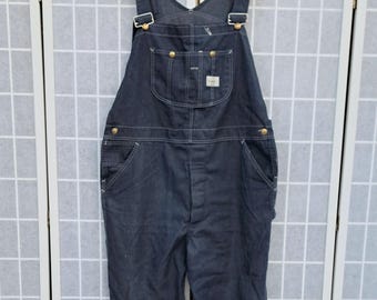 Vintage Sears Tradewear Union Made Blue Denim Overalls - Etsy