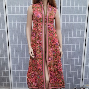 Vintage 60&#39;s Wilson Fulmar Long Tunic top dress lined layering vest  MOD