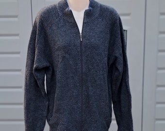 Pendleton Vtg zip up wool blend long sleeve sweater mens sz small