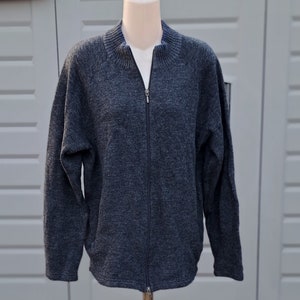 Pendleton Vtg zip up wool blend long sleeve sweater mens sz small