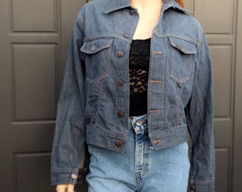 Vintage 1960's/70's ROEBUCKS Denim Jean Jacket / Sears Roebuck and