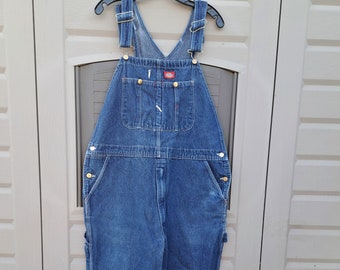 Vintage Dickies blue denim  Overalls up to 42 inch waist