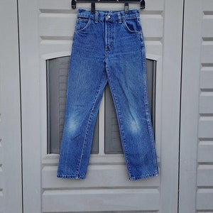 Kids.......Vintage 70&#39;s Wrangler denim jeans  kids jeans boys and  girls jeans ..24 x 25.....24  in waist