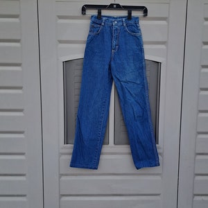 KIDS.. Cherokee  Vintage 70&#39;s denim jeans high waist kids girls jeans ...  20 x 25 ... ....20  in waist