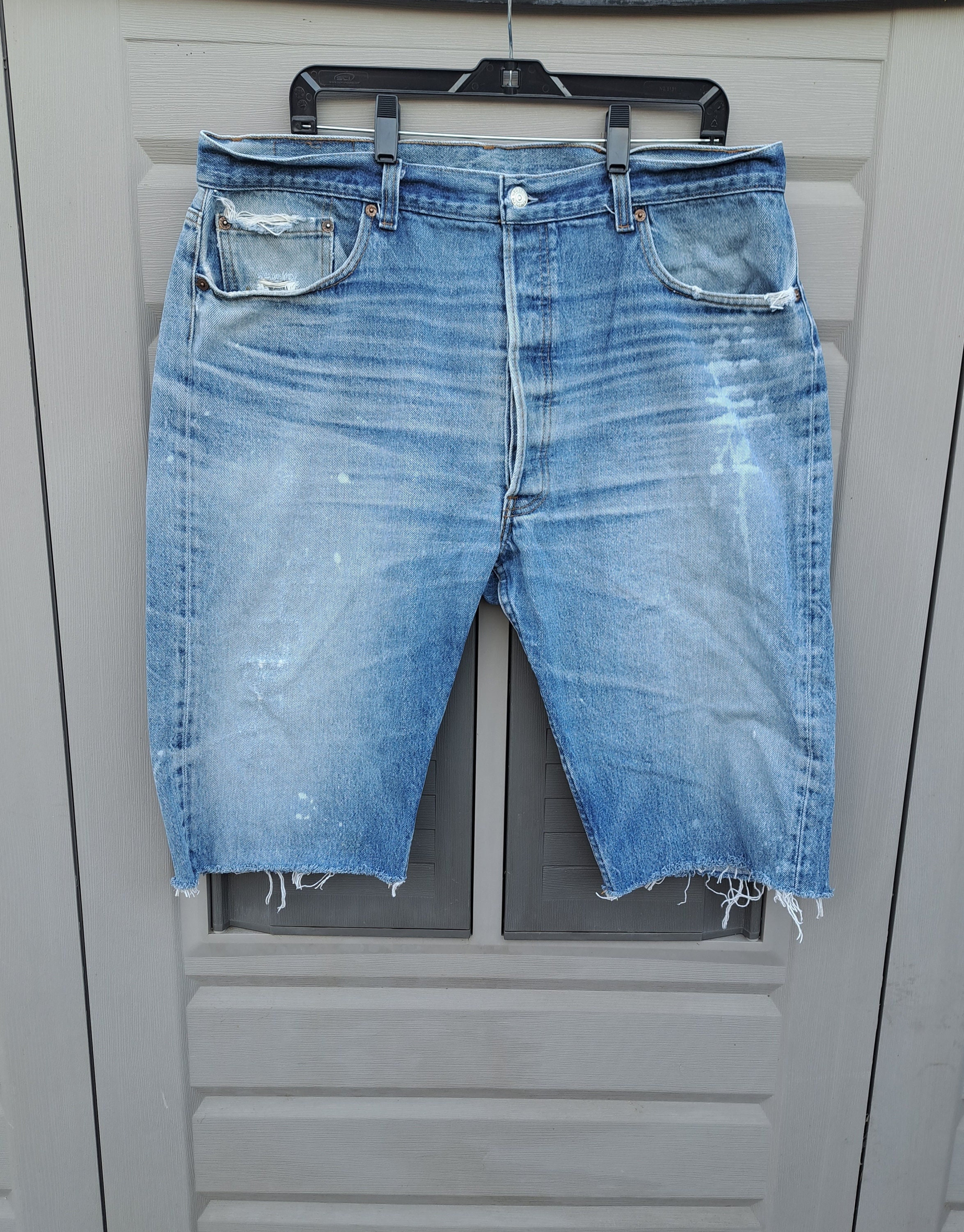 Vintage 70s Distressed Levis Denim Shorts 501 Vintage Waist