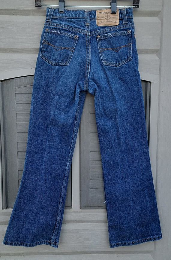 Vintage 80's Jordache denim jeans flare legs kids… - image 5