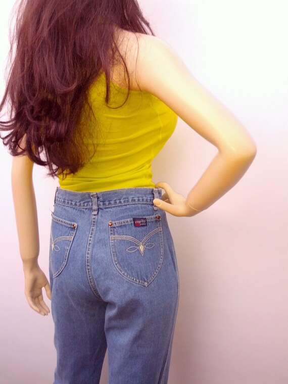 Capital Jeans High Waisted Denim Jeans  vintage 7… - image 5