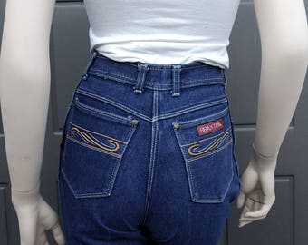 Braxton  Jeans High Waisted Denim Jeans  vintage 70's  Waist 25 in