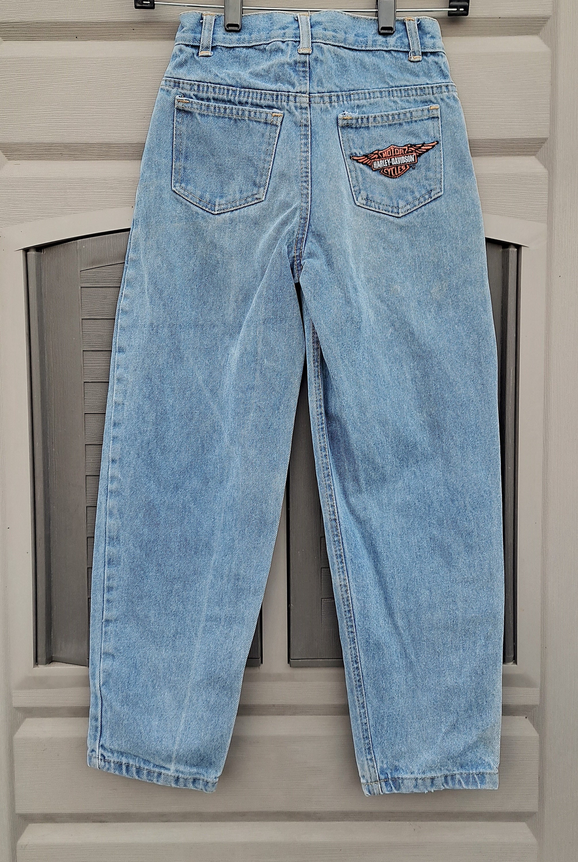 KIDS. Vintage 80's Harley Davidson Denim Jeans Kids Jeans