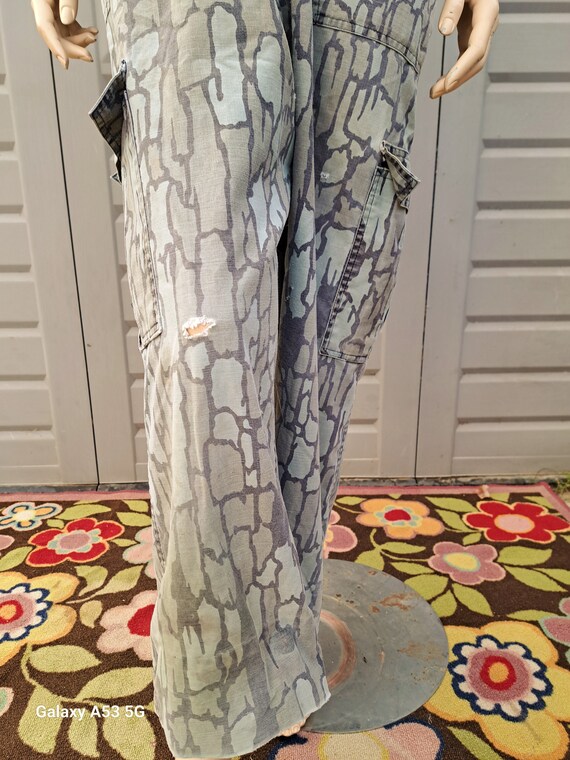 個人装備 90s Vintage TREBARK Camo BIGSIZE TreBark old school Camo pattern Insulated Hunting Coveralls