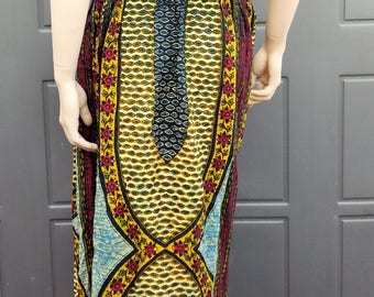 Vintage India cotton skirt draw string waist adjustable up to 37 inches on the waist sz