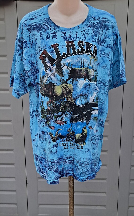 Vintage Alaska t-shirt top shirt  Sz XL