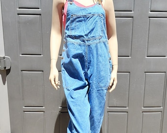 Vintage TRAVIS  denim  80's -90's Overalls  Sz Medium-Large