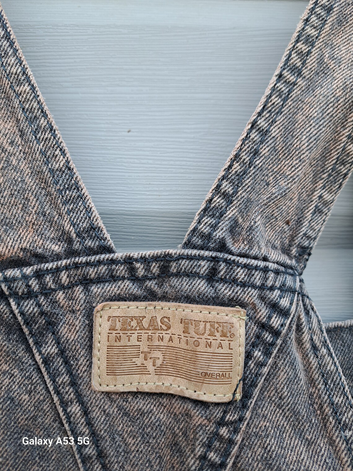 KIDS Vintage 80's Texas Tuff Brown Acid Washed Boys Girls Student Denim ...