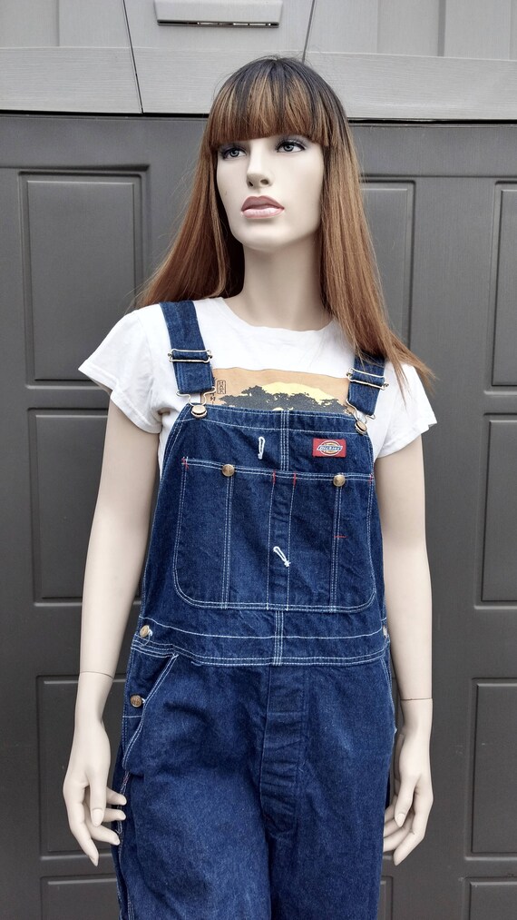 Vintage Dickies denim Overalls Sz Medium