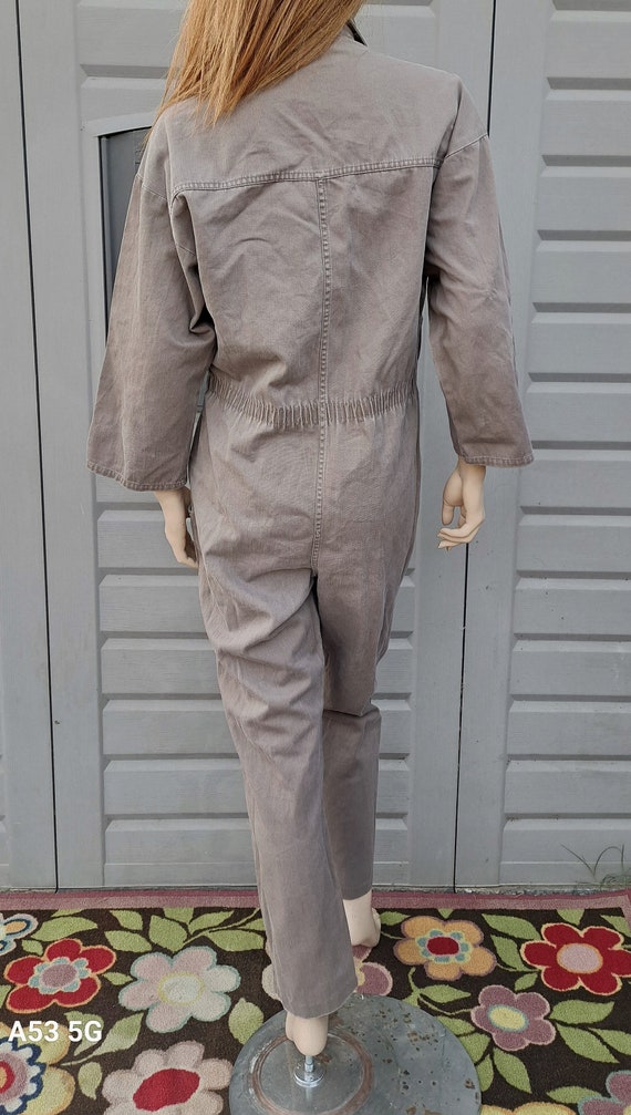 Vintage IDEAS  Tan Brown  Jumpsuit Vintage 80's S… - image 6