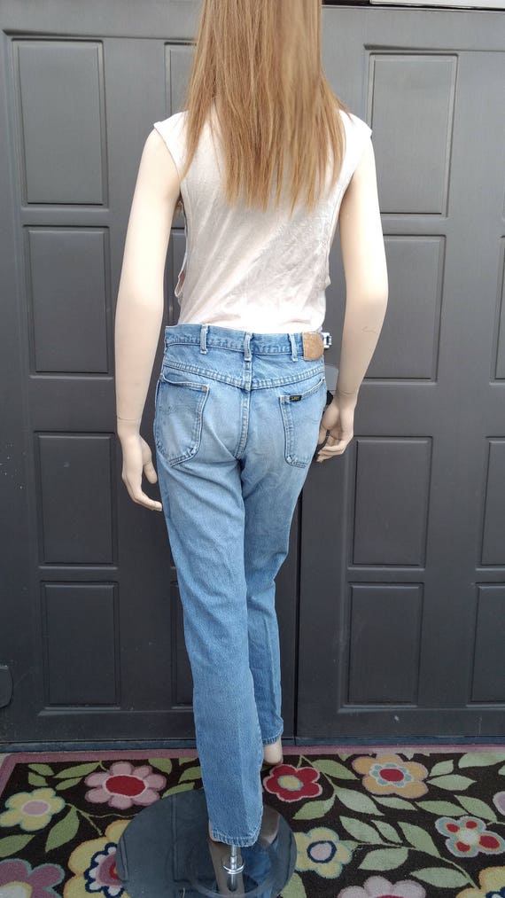 Vintage 70's Lee  Faded Denim Jeans  vintage   32… - image 6