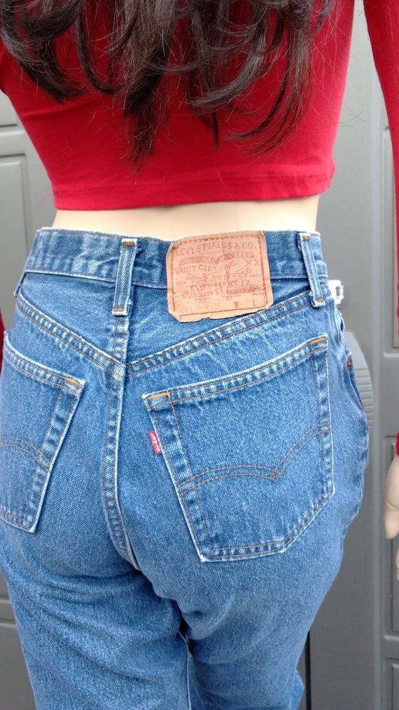 Womens  Levis  button fly High Waist Denim Jeans … - image 5