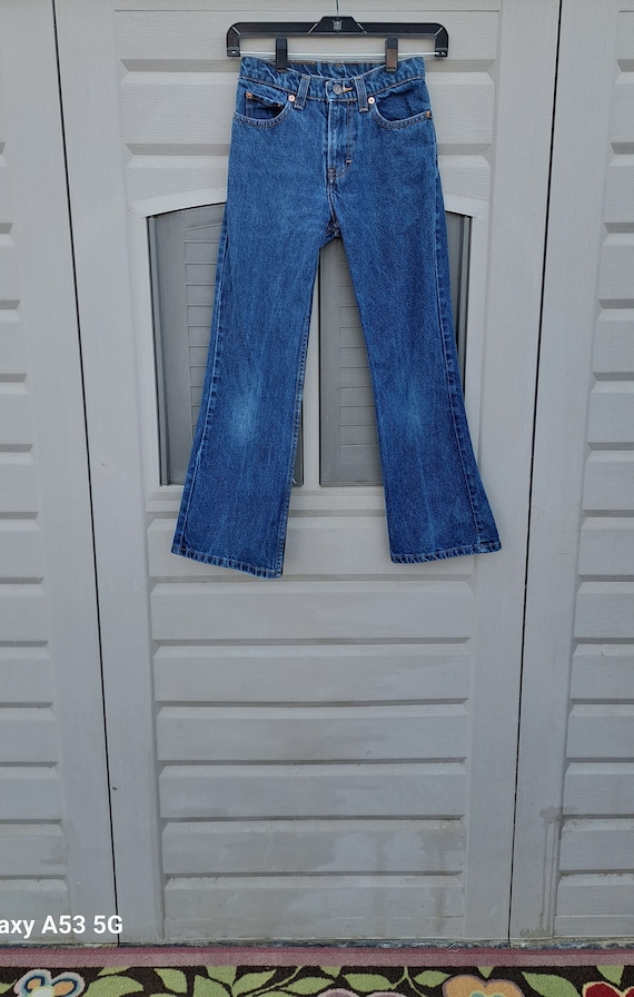 Vintage 80's Jordache denim jeans flare legs kids… - image 1