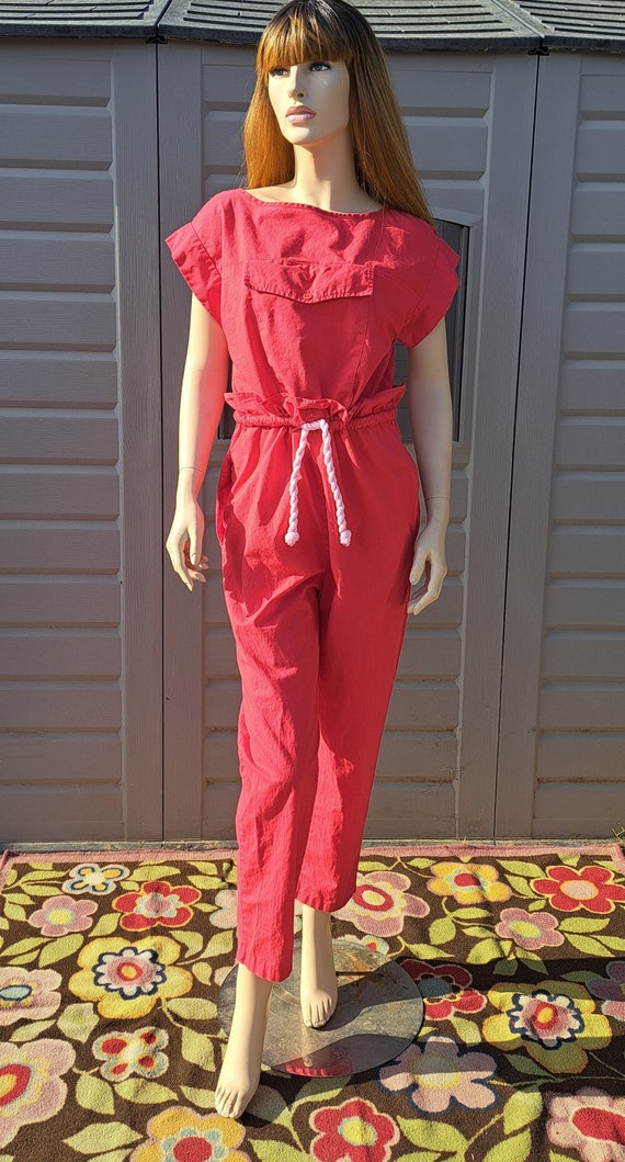 Vintage 80s red cotton Gem