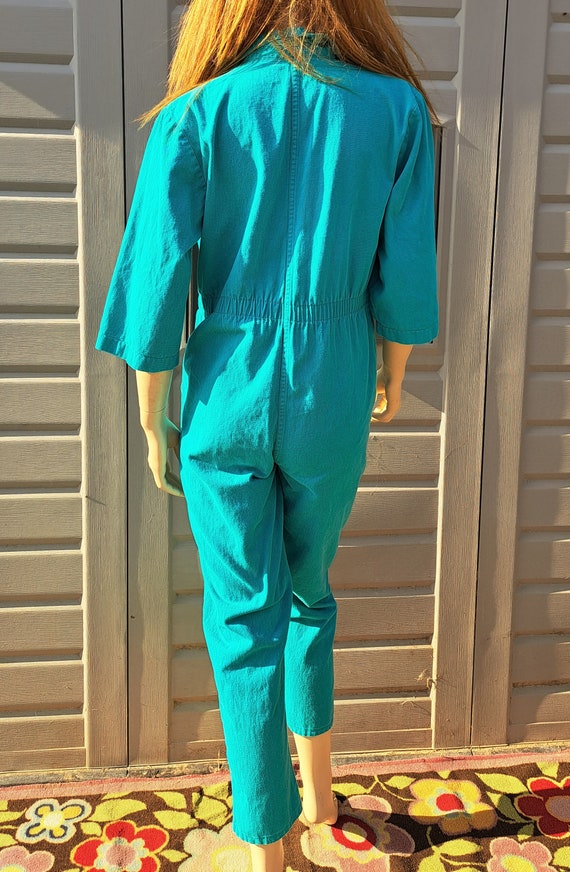 IDEAS Vintage Teal Green Jumpsuit jumper  Vintage… - image 6