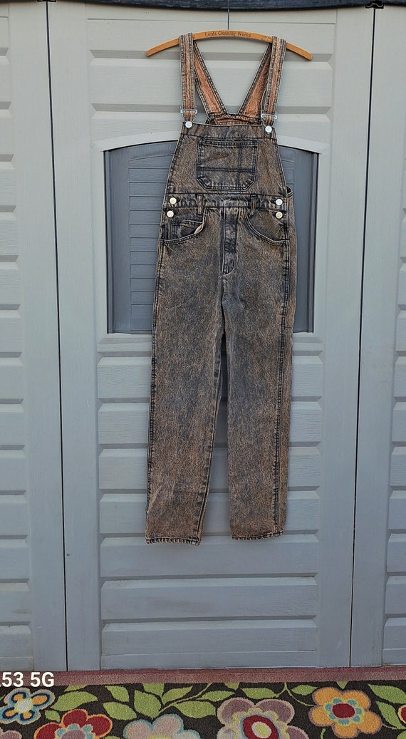 KIDS Vintage 80's Texas Tuff brown  acid washed  b