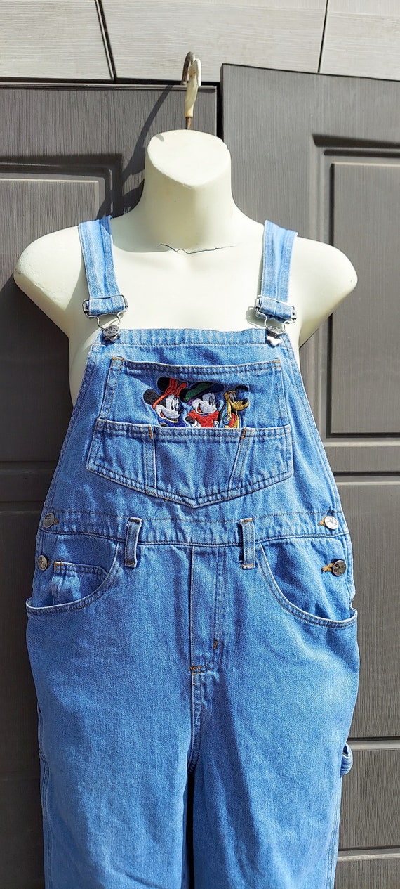 Vintage Kids Boys Girls  denim  Disney Overalls - image 2