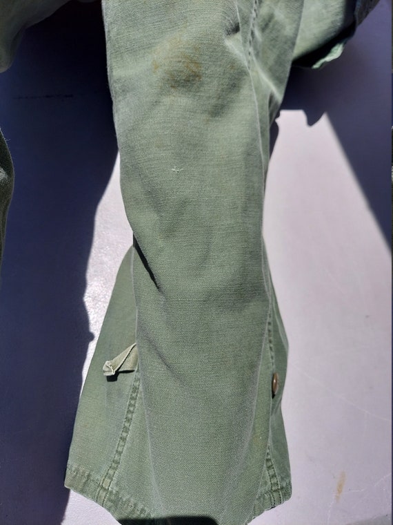 USA Green Coveralls Jumpsuit  Vintage 70's  fligh… - image 9