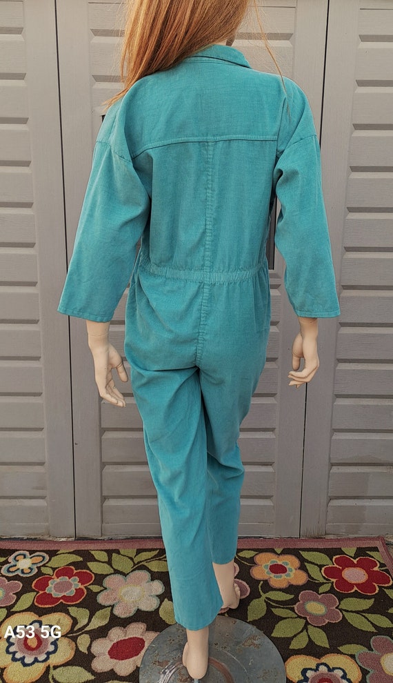 Super cute IDEAS pin corduroy Jumpsuit hand dyed … - image 6