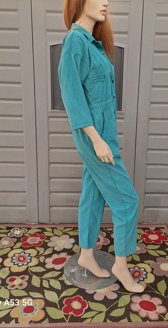 Super cute IDEAS pin corduroy Jumpsuit hand dyed … - image 8