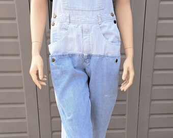 Guess 2 Tone Vintage 80 s Adorable Denim Overalls Sz Small Etsy