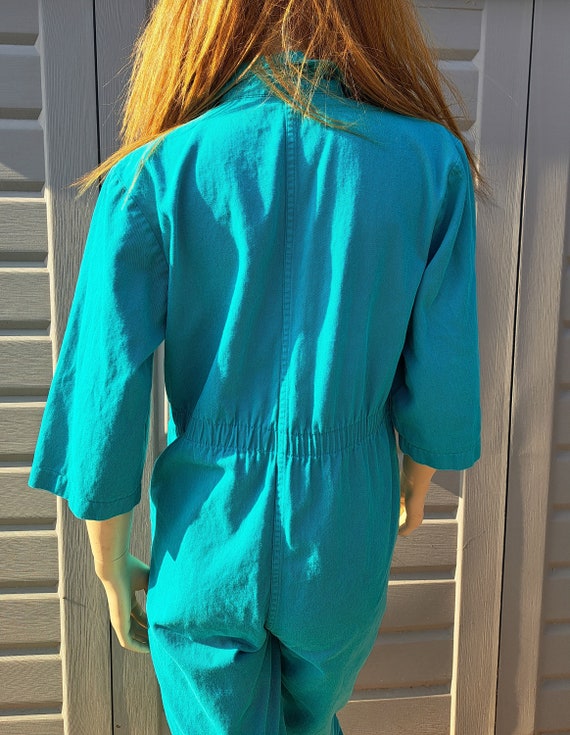 IDEAS Vintage Teal Green Jumpsuit jumper  Vintage… - image 7