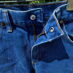 Vintage 70's Wrangler denim jeans kids jeans boys and girls jeans ..22x23.....22 in waist image 7