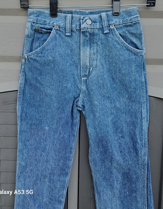 Kids.......Vintage 70's Wrangler denim jeans  kid… - image 5