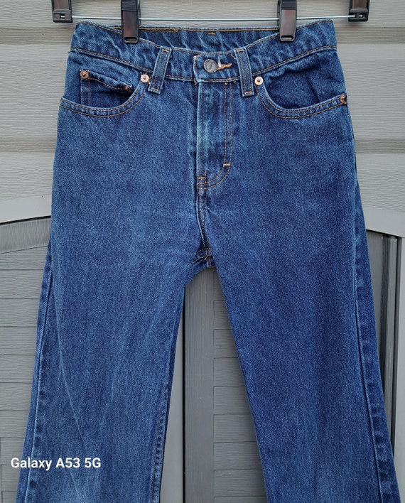 Vintage 80's Jordache denim jeans flare legs kids… - image 4