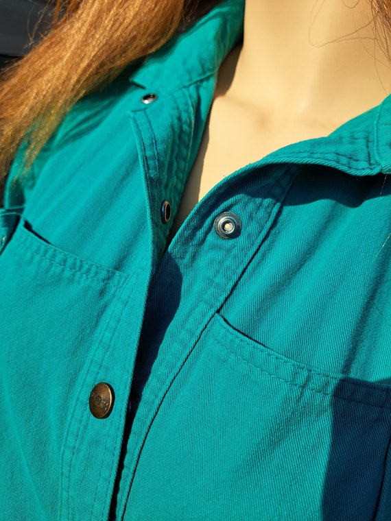 IDEAS Vintage Teal Green Jumpsuit jumper  Vintage… - image 10