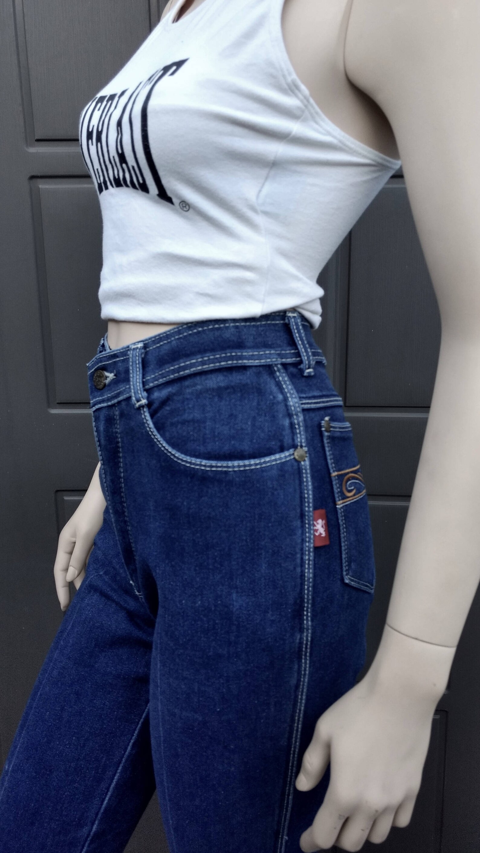 Braxton Jeans High Waisted Denim Jeans Vintage 70's Waist 25 In Etsy