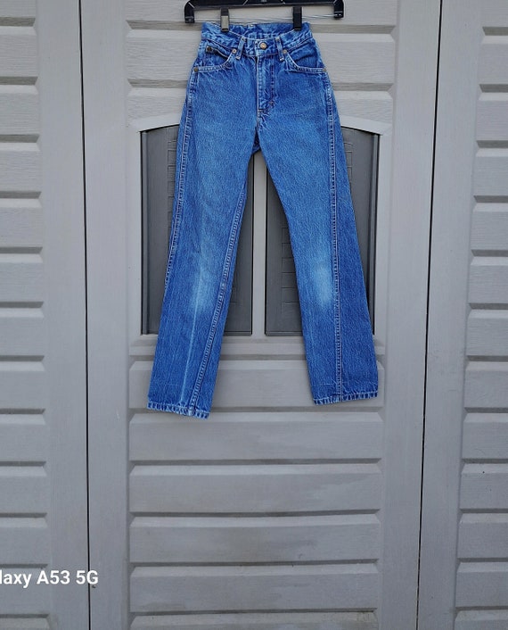 Kids...Vintage 70's Lee blue  denim jeans.  kids j