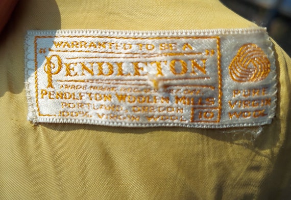 Pendleton Vintage wool sleeveless mini dress or l… - image 10