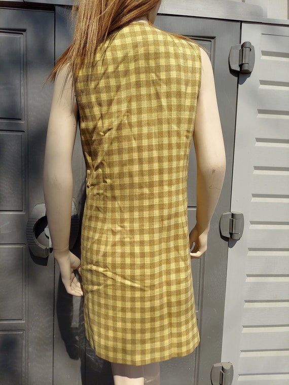 Pendleton Vintage wool sleeveless mini dress or l… - image 9
