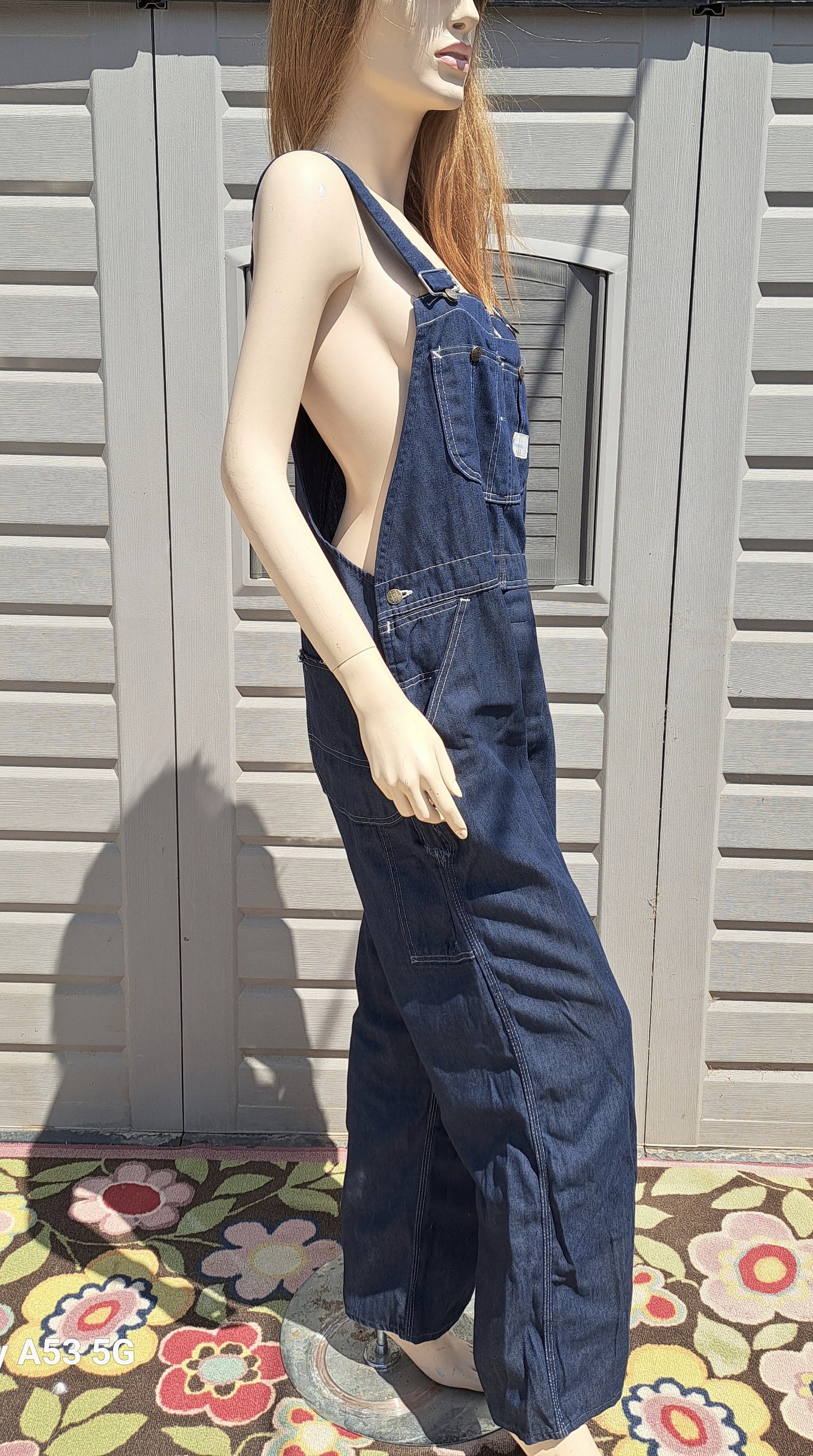 Vintage Sears Tradewear Soft Denim Overalls up to 38 Inch Waist - Etsy