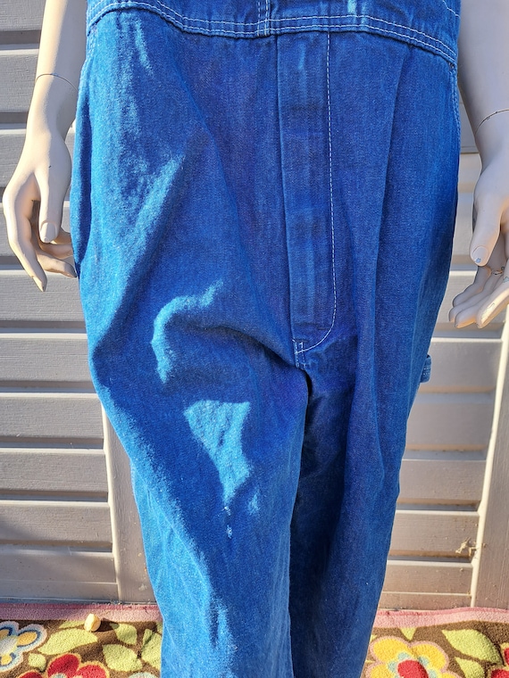 Vintage Key Imperial   dark blue denim  Overalls … - image 4