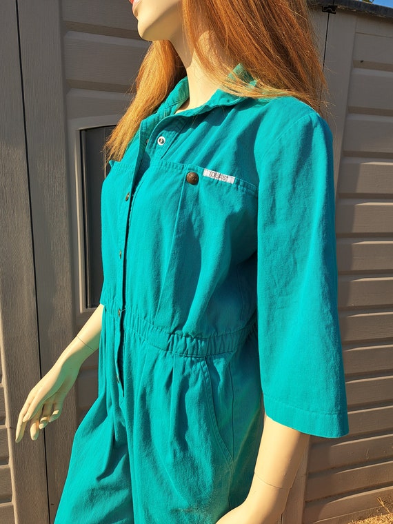 IDEAS Vintage Teal Green Jumpsuit jumper  Vintage… - image 9