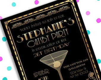 Speakeasy Invitation Etsy